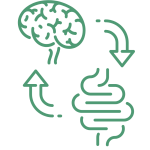Symbol Darm-Hirn-Achse Gut-Brain-Axis