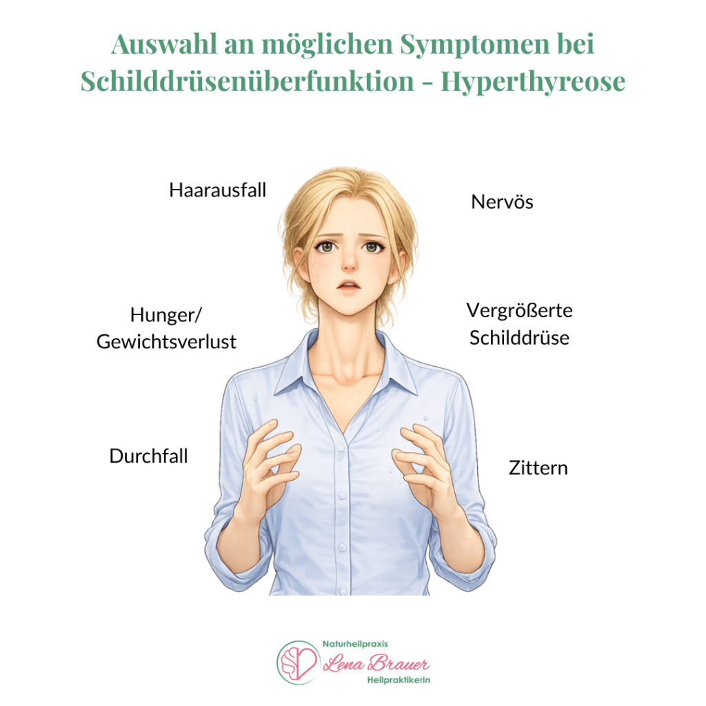 Schilddrüsenüberfunktion (Hyperthyreose): mögliche Symptome, naturheilkundliche Behandlung bei Heilpraktikerin Lena Brauer in München